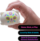 NeeDoh Sugar Skull Cat Squishy | Day of the Dead Sensory Fidget Toy | Bossier City Boutique Gift