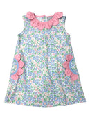 Happy Daisy Dress – Girls Floral Pocket Dress