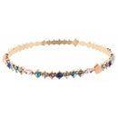 Multi Color Stone Bangle Bracelet