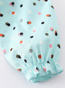 Platinum Mint Floral Romper – Sweet Baby Girl Outfit