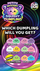 Fun Doh Squishy Mystery Mini Dumpling Toy – Petite Sensory Fidget Surprise