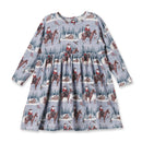 Cowgirl Christmas Girls Dress – Soft Bamboo Holiday Style