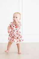 Puppy Love 3/4 Sleeve Twirl Bodysuit