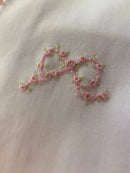 Pretty Bows Embroidered Pink Crochet Trim Converter Gown