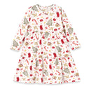 Girls’ Christmas Dress – Bamboo Holiday Tiered Twirl Dress