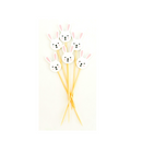 Bunny Shaped Party Picks (25pc) for Easter & Spring Celebrations