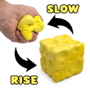 Fun Doh Slow Rise Cheese Squishy – Slow Rising Sensory Stress Toy | Cheese Foam Squish Toy for Kids & Adults