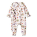 Petal Patch Baby Girl Romper – Bamboo with Convertible Cuffs