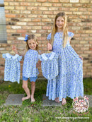 Bloomstruck Hydrangea Maxi Dress