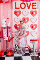 SALE Disco Bows 3/4 Sleeve Pocket Twirl Dress