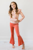 SALE Flower Child L/S Ruffle Tee