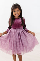 Amethyst Velvet Tutu Dress