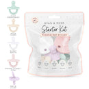 Ryan & Rose Cutie PAT Starter Kit – Pacifier & Teether Gift Set for Babies