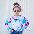 Kids Knot Headband - Star Purple Velvet Hair Accessories