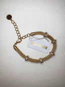 Radiant Mesh Rhinestone Bracelet – Gold Adjustable by Jane Marie