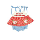 PRE ORDER - Hazel Blue Take Me Out to the Ballgame Bloomer Set
