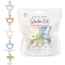 Ryan & Rose Cutie PAT Starter Kit – Pacifier & Teether Gift Set for Babies