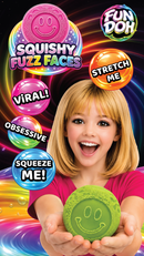 Fun Doh Squishy Fuzz Faces Smiley Face Sensory Fidget Toy