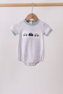 Green vehicle embroidery stripe bubble