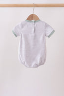 Green vehicle embroidery stripe bubble