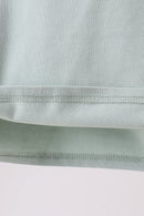 Green vehicle embroidery top
