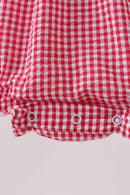 Red watermelon ruffle bubble