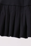 Black pleated skort