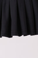 Black pleated skort