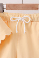 Buttercup Scalloped Shorts Set