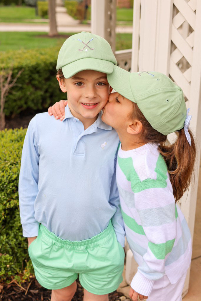Golf Clubs Bow Baseball Hat (Youth)