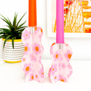 Wavy Daisy acrylic candle holders
