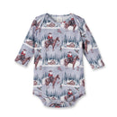 Bamboo Baby Bodysuit - Western Cowboy Christmas
