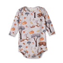Forest Frolic Baby Bodysuit - Bamboo Autumn