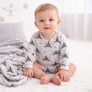 Airplane Baby Bodysuit - Bamboo Cotton Long Sleeve