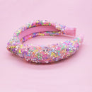 Kids Knot Headband - Rainbow Sequin Knotted Hair Accessories