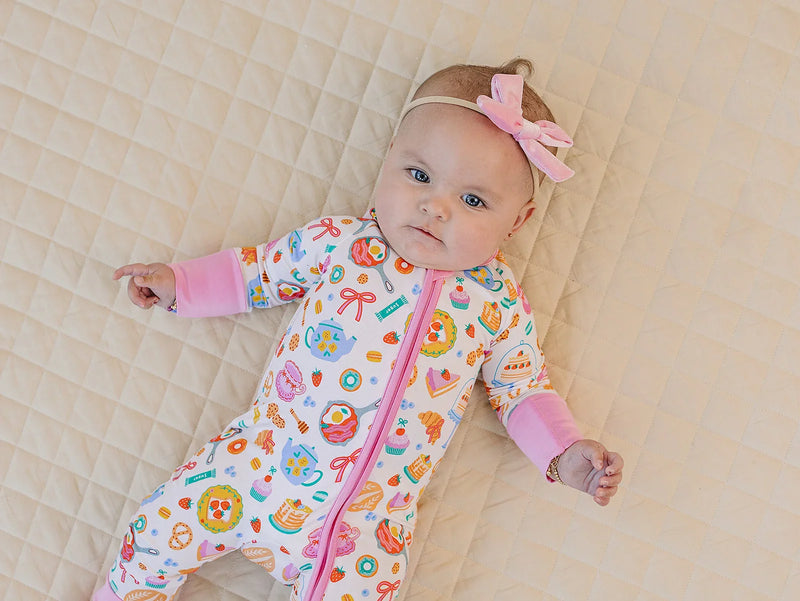 Bamboo Zip Romper | Breakfast Whimsy