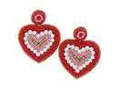 Red & Pink Heart Earrings