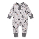 Airplane Henley Romper – Soft Bamboo Baby Outfit