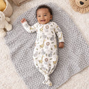 Safari Snuggles Bamboo Baby Knotted Gown Jungle Print