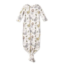 Safari Snuggles Bamboo Baby Knotted Gown Jungle Print