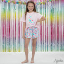 Floral Gathered Skort
