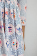 Butterfly Effect 3/4 Sleeve Pocket Twirl Dress