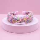 Kids Knot Headband - Rainbow Sequin Knotted Hair Accessories