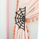 Spider web acrylic curtain tie back
