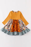 Platinum Yellow halloween twirl dress