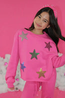 Sequins Stars Appliqué Collection – Sweatshirt & Pants
