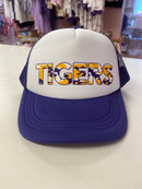 Tigers Camo Trucker Hat – Purple & Gold Game Day Cap