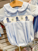 Boogie Bubble– Smocked Cowboy Boot Bubble