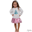 Metallic Skort in Light Pink
