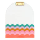 Scallop edge acrylic clipboard